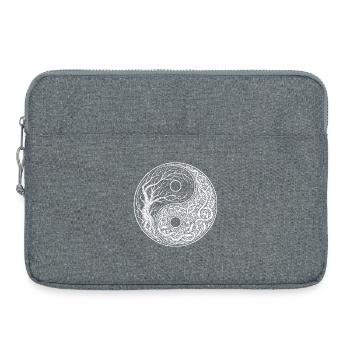 Yin Yang Symbol Baum des Lebens Tai - Laptoptasche 15" - Grau meliert - Vorne