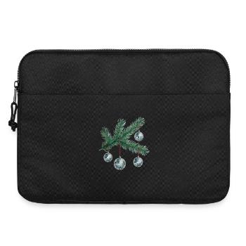 Fir Branch Disco Ornaments - Laptop bag 15" - black - Front