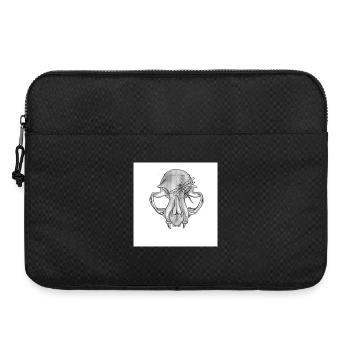 Schädel Libelle Monochrom - Laptoptasche 15" - Schwarz - Vorne
