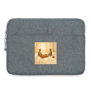 Morning Peace Frühstückstablett - Laptoptasche 15" - Grau meliert - Vorne