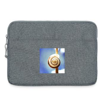 Schneckenhaus - Laptoptasche 15" - Grau meliert - Vorne