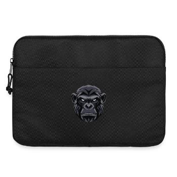 Tête de gorille géométrique - Sacoche pour ordinateur portable 15 pouces - noir - Devant