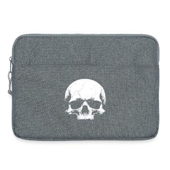 Totenschädel - Laptoptasche 15" - Grau meliert - Vorne