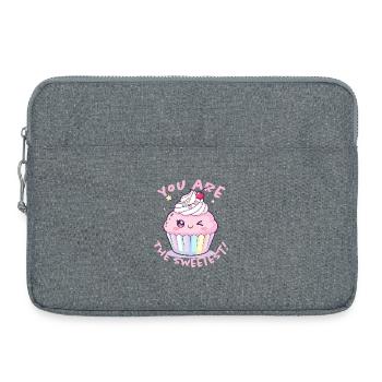 You're the cutest cupcake - Laptop bag 15" - heather grey - Front