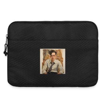 Patchwork Portrait Vintage - Laptop bag 15" - black - Front