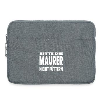 Maçon - Sacoche pour ordinateur portable 15 pouces - gris chiné - Devant