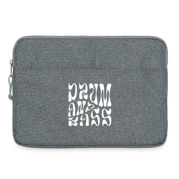 Cadeau musique drum and bass - Sacoche pour ordinateur portable 15 pouces - gris chiné - Devant