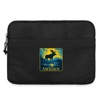 Suède Moose Silhouette Design - Sacoche pour ordinateur portable 15 pouces - noir - Devant