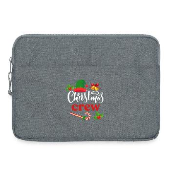 Équipage de Noël - Sacoche pour ordinateur portable 15 pouces - gris chiné - Devant