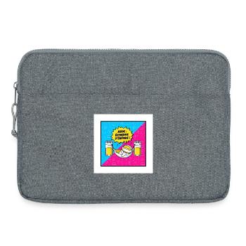 Energiesparmodus der Hängematte - Laptoptasche 15" - Grau meliert - Vorne