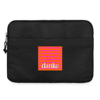 DANKE DANKBARKEIT - Laptoptasche 15" - Schwarz - Vorne