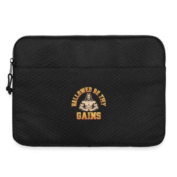 Sanctifiés soient tes gains - Funny Jesus Gym Meme - Sacoche pour ordinateur portable 15 pouces - noir - Devant