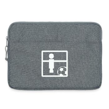 Fußball Soccer Kicker - Laptop bag 15" - heather grey - Front