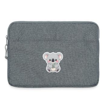 Koala Cutie mit Leaf Embrace - Laptoptasche 15" - Grau meliert - Vorne