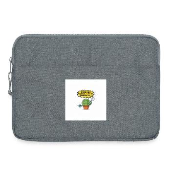 Pflanze geschwätziger Cartoon botanischer Humor - Laptoptasche 15" - Grau meliert - Vorne