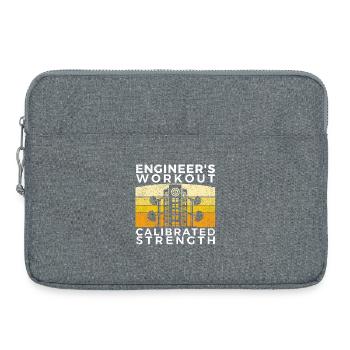 T-shirt Entraînement de l’ingénieur, force calibrée - Sacoche pour ordinateur portable 15 pouces - gris chiné - Devant