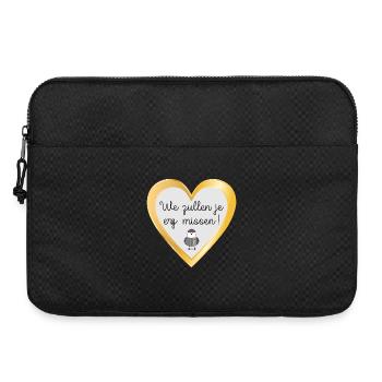 Wir werden Sie sehr vermissen - Laptoptasche 15" - Schwarz - Vorne