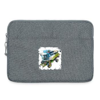 Batteuse à plans colorés, conception CAO - Sacoche pour ordinateur portable 15 pouces - gris chiné - Devant