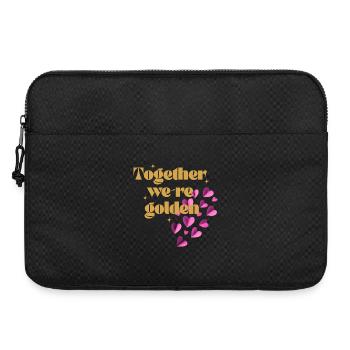Gemeinsam sind wir Gold wert - Laptoptasche 15" - Schwarz - Vorne