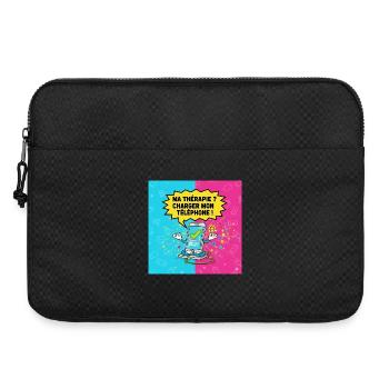 Digitale Therapie: Mein Handy laden - Laptoptasche 15" - Schwarz - Vorne