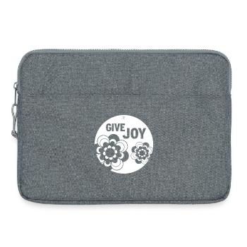 DONNEZ DE LA JOIE - Sacoche pour ordinateur portable 15 pouces - gris chiné - Devant