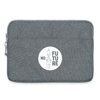 NO FUTURE - Laptop bag 15" - heather grey - Front