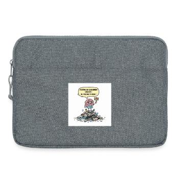 Creative Chaos Brain - Laptop bag 15" - heather grey - Front