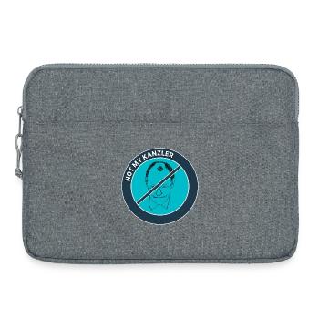 Not My Kanzler – Politische Satire - Laptoptasche 15" - Grau meliert - Vorne