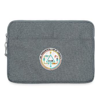 Gift for Electrical Engineer, Funny Circuits Shirt - Laptop bag 15" - heather grey - Front