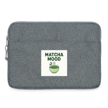 Matcha Mood  - Laptoptasche 15" - Grau meliert - Vorne
