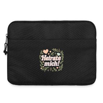 Marry Me / Design de déclaration - Sacoche pour ordinateur portable 15 pouces - noir - Devant