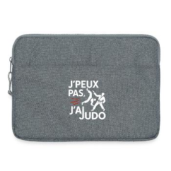 Judo Punchline: J'peux pas - Sacoche pour ordinateur portable 15 pouces - gris chiné - Devant
