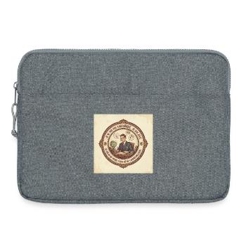 Vintage Büro Sarkasmus - Laptoptasche 15" - Grau meliert - Vorne
