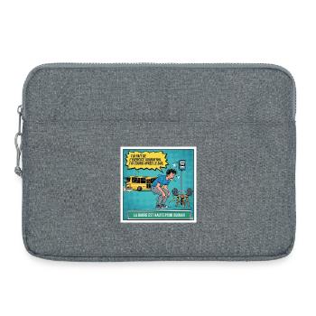 Hohe Messlatte für morgen - Laptoptasche 15" - Grau meliert - Vorne