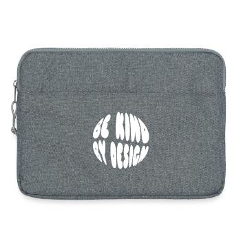 Be kind by design - Sacoche pour ordinateur portable 15 pouces - gris chiné - Devant