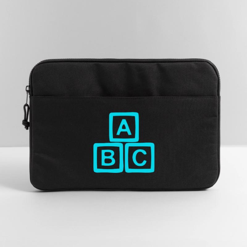Neon ABC Block Pattern Laptop bag 15"