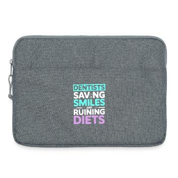 Conception de la santé bucco-dentaire du cabinet dentaire - Sacoche pour ordinateur portable 15 pouces - gris chiné - Devant