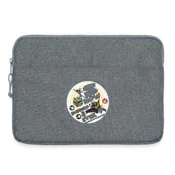 1423-snow_buddies_geel - Laptoptasche 15" - Grau meliert - Vorne