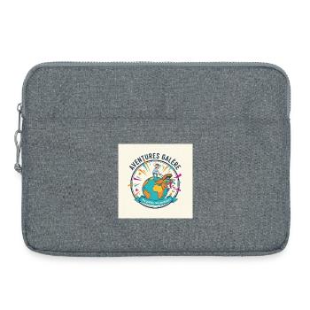 Adventures Galley World in Aktion - Laptoptasche 15" - Grau meliert - Vorne