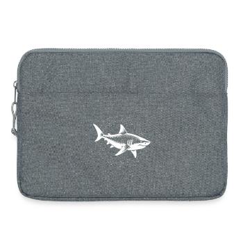 Hai Raubfisch Ozean Raubtier - Laptoptasche 15" - Grau meliert - Vorne