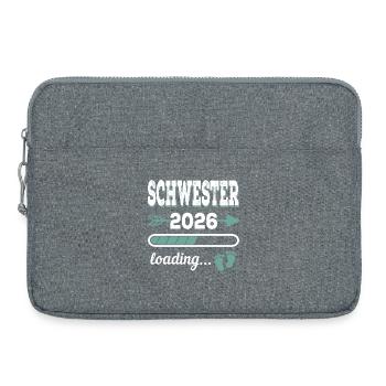 Soeur 2026 Chargement des futurs frères et sœurs - Sacoche pour ordinateur portable 15 pouces - gris chiné - Devant