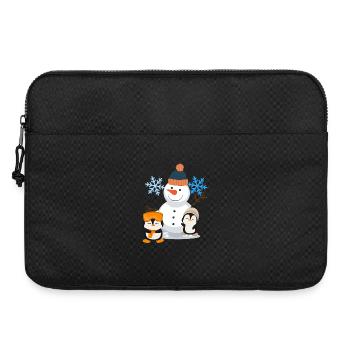 Pingouins bonhomme de neige Winter Joy - Sacoche pour ordinateur portable 15 pouces - noir - Devant