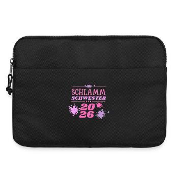 Schlammschwester 2026 muddy run motto team shirt - Laptoptasche 15" - Schwarz - Vorne