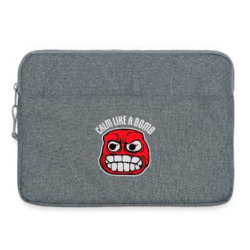 Calme comme une bombe Paradoxe Ironie Humour Blague explosive - Sacoche pour ordinateur portable 15 pouces - gris chiné - Devant