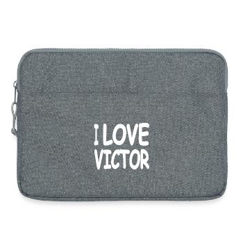 Victor - Laptop bag 15" - heather grey - Front