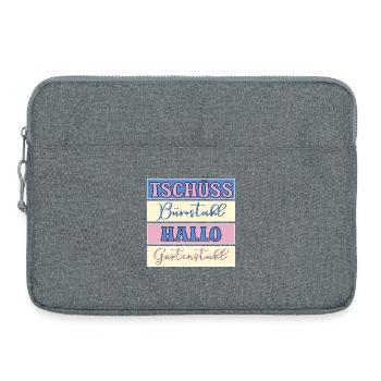 GOODBYE HELLO OFFICE GARDEN - Laptop bag 15" - heather grey - Front