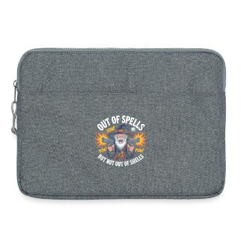 Aus den Zaubern, aber nicht aus den Hüllen - Cool Wizard - Laptoptasche 15" - Grau meliert - Vorne