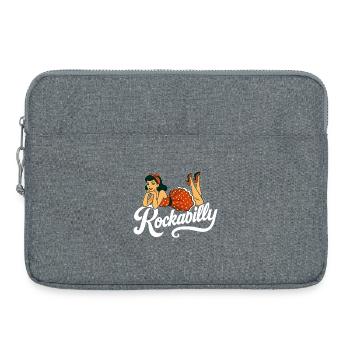 Rockabilly Pin-Up Femme Années 50 Allonge Jupon - Sacoche pour ordinateur portable 15 pouces - gris chiné - Devant