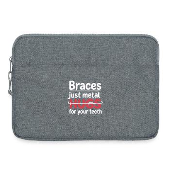Brace Journey Smile Fortschritt Kunst - Laptoptasche 15" - Grau meliert - Vorne