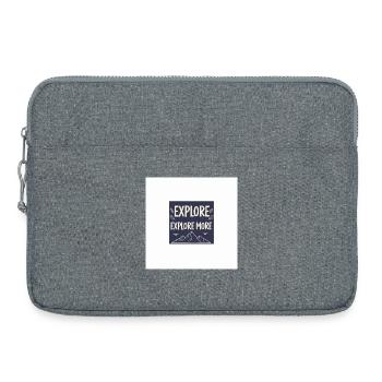 Explore More Mountain Adventures - Laptop bag 15" - heather grey - Front